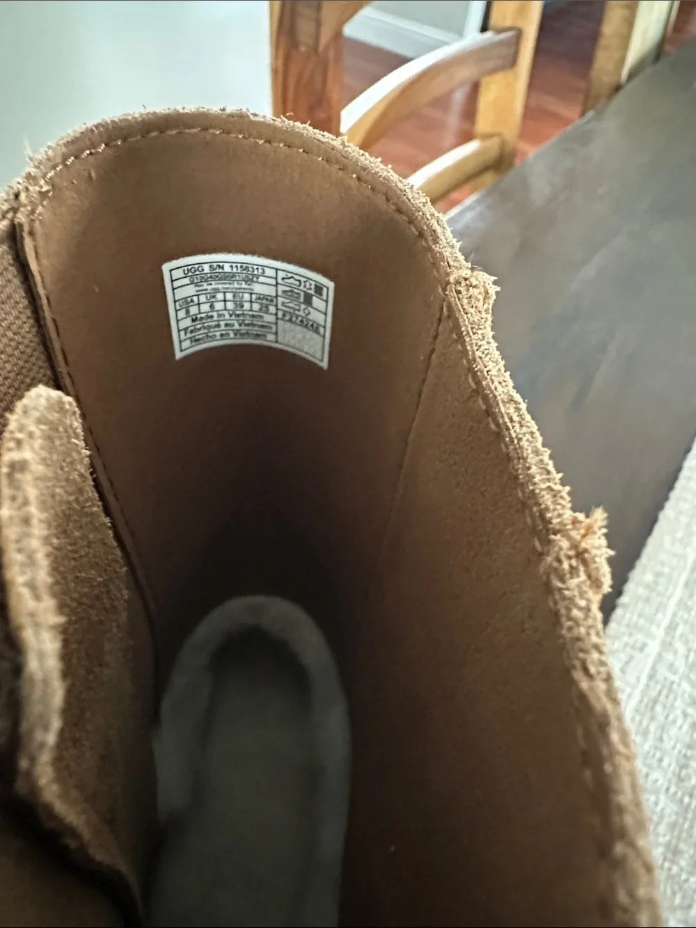 UGG Women's Suede Platform Ankle Boots - Chestnut